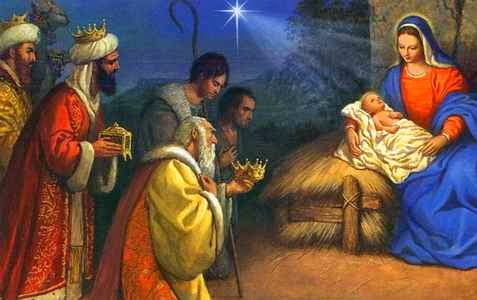 Wise men visit Jesus